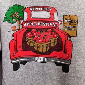 Apple Picking Fall Sweatshirt Size S Cozy Kentucky Casual Festival Crew Neck
